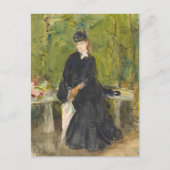 Edma zit in een park | Berthe Morisot Briefkaart (Voorkant)