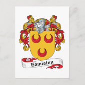 Edmiston Family Crest Briefkaart (Voorkant)