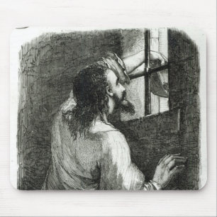 Edmond Dantes zit gevangen in de Chateau d'If Muismat