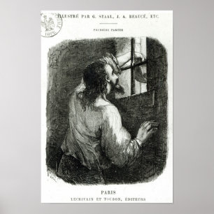 Edmond Dantes zit gevangen in de Chateau d'If Poster