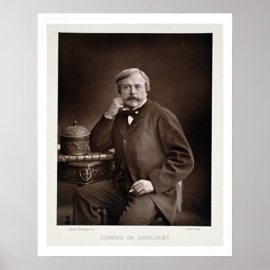 Edmond de Goncourt (1822-96) van 'Galerie Contemp' Poster (Voorkant)