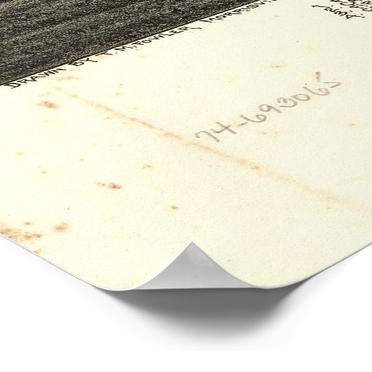 Edmond Oklahoma 1891 Antiek Panorama Poster (Hoek)