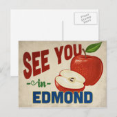 Edmond Oklahoma Apple - Vintage Travel Briefkaart (Voorkant / Achterkant)