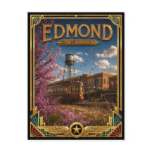 Edmond Oklahoma Vintage Art Deco Gouden Tijdperk