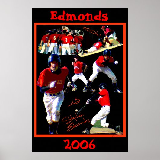 Edmonds Freshman Baseball Poster2 Poster (Voorkant)