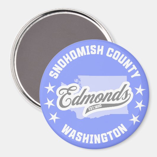 Edmonds, Washington Magneet (Voorkant / Achterkant)