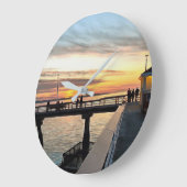 Edmonds Washington Pier op Sunset Grote Klok (Hoek)