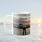 Edmonds Washington Pier op Sunset Koffiemok