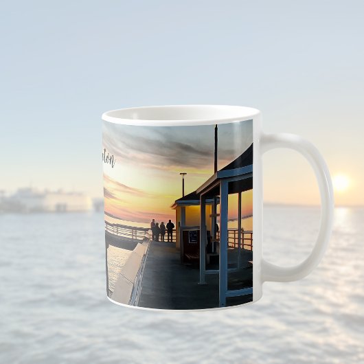Edmonds Washington Pier op Sunset Koffiemok