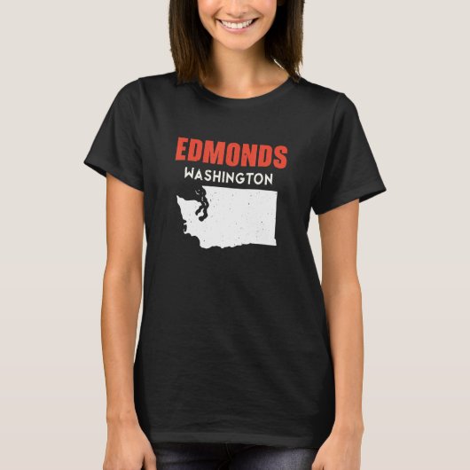 Edmonds Washington USA State America Travel Washin T-shirt (Voorkant)