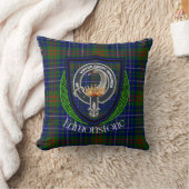 Edmonstone Schotse Clan Tartan & Crest Kussen (Deken)
