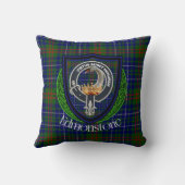 Edmonstone Schotse Clan Tartan & Crest Kussen (Achterkant)