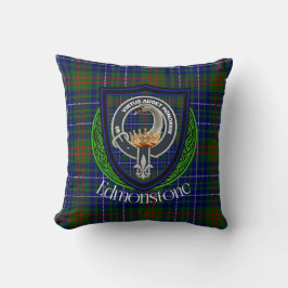 Edmonstone Schotse Clan Tartan & Crest Kussen