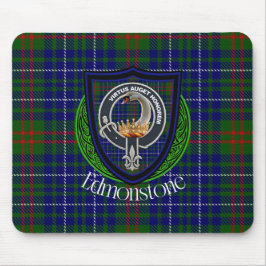 Edmonstone Schotse Clan Tartan & Crest Muismat