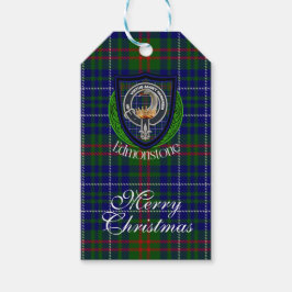 Edmonstone Schotse Clan Tartan & Wapen Cadeaulabel