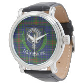 Edmonstone Schotse Clan Tartan & Wapen Horloge (Gekanteld)