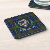 Edmonstone Scottish Clan Tartan & Crest Bier Onderzetter (Linkerzijde)