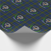 Edmonstone Scottish Clan Tartan & Crest Cadeaupapier (Hoek)