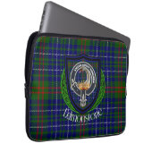 Edmonstone Scottish Clan Tartan & Crest Laptop Sleeve (Voorkant Rechts)