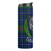 Edmonstone Scottish Clan Tartan & Crest Thermosbeker (Gedraaid links)