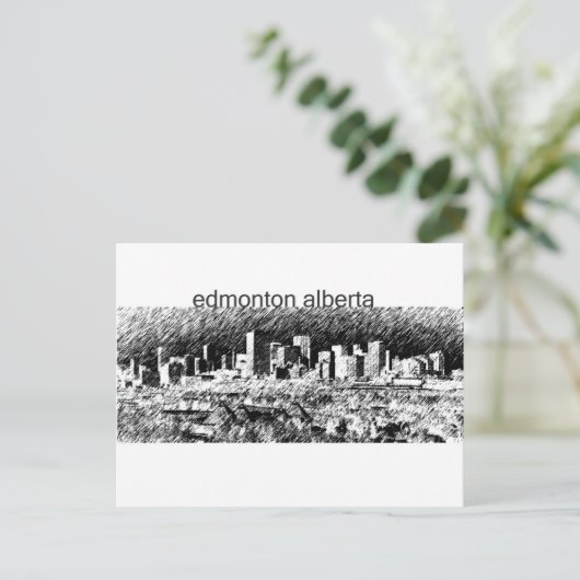 Edmonton Alberta Briefkaart (Staand voorkant)