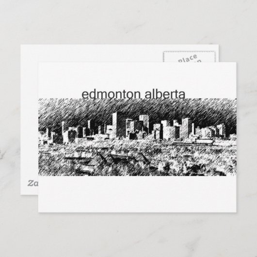 Edmonton Alberta Briefkaart (Voorkant / Achterkant)