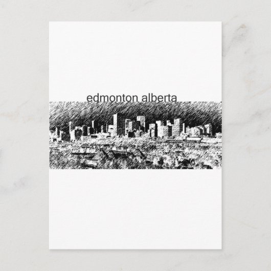 Edmonton Alberta Briefkaart (Voorkant)