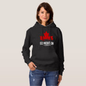 Edmonton Alberta Canada Maple Leaf Canadian Flag S Hoodie (Voorkant volledig)