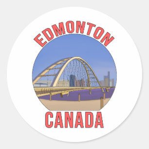 Edmonton Alberta Canada Ronde Sticker