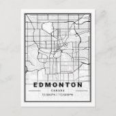 Edmonton Alberta Canada Travel City Map Briefkaart (Voorkant)