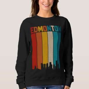 Edmonton Alberta Skyline  Retro Canada Cana Trui