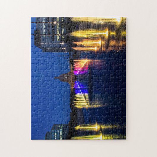 Edmonton Alberta Wettigheid Vountain Lights Legpuzzel (Verticaal)