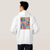 Edmonton Canada City Map Hoodie (Achterkant volledig)