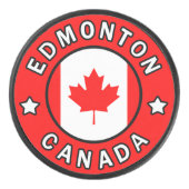 Edmonton Canada Hockey Puck (Voorkant)
