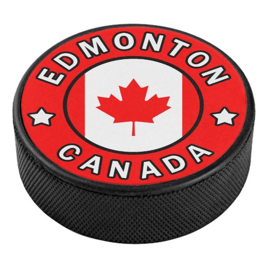 Edmonton Canada Hockey Puck (3/4)