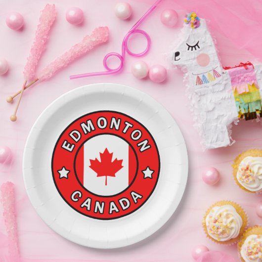Edmonton Canada Papieren Bordje (Feest)