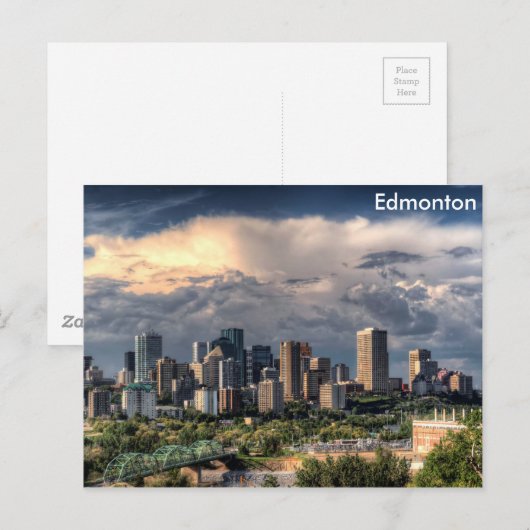 Edmonton, Canada skyline Briefkaart (Voorkant / Achterkant)