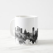 Edmonton Canada Skyline BW Koffiemok (Voorkant links)