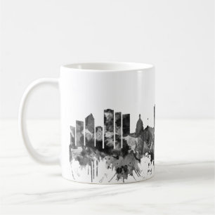 Edmonton Canada Skyline BW Koffiemok