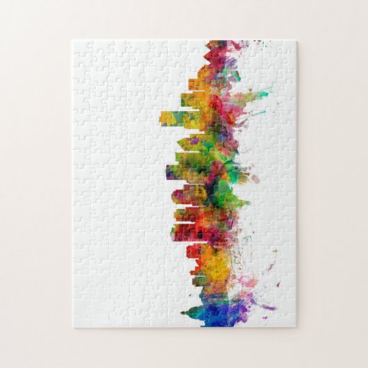 Edmonton Canada Skyline Legpuzzel (Verticaal)