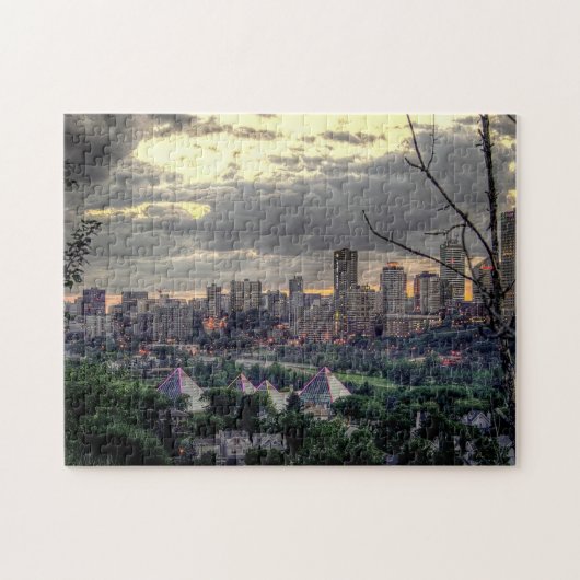 Edmonton Canada Skyline Legpuzzel (Horizontaal)