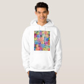Edmonton Canada Stadkaart Hoodie (Voorkant volledig)