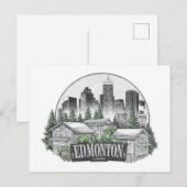 Edmonton City, Canada Briefkaart (Voorkant / Achterkant)