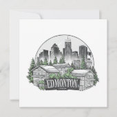 Edmonton City, Canada Kaart (Voorkant)