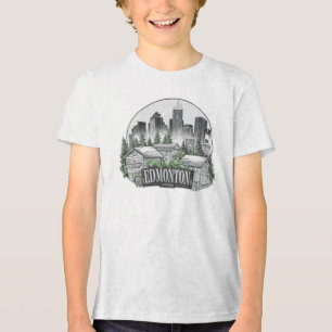 Edmonton City, Canada Tri-Blend Shirt