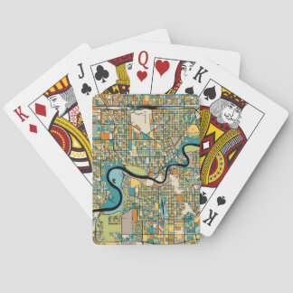 Edmonton City Map Pokerkaarten