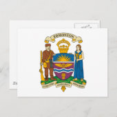 Edmonton Coat of Arms Briefkaart (Voorkant / Achterkant)