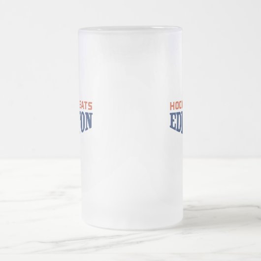 Edmonton Hockey Greats 16 oz Frosted Mok (Center)