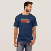 Edmonton Hockey Retro Throwback Stijl T-shirt (Voorkant volledig)