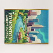 Edmonton River Valley Alberta Reizen Legpuzzel (Horizontaal)